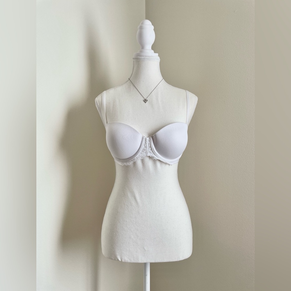 |Maidenform| Women’s White/Lace Push-Up Bra